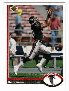 Keith Jones - Atlanta Falcons (NFL Football Card) 1991 Upper Deck # 594 Mint