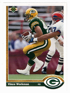 Vince Workman RC - Green Bay Packers (NFL Football Card) 1991 Upper Deck # 668 Mint