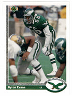 Byron Evans - Philadelphia Eagles (NFL Football Card) 1991 Upper Deck # 687 Mint