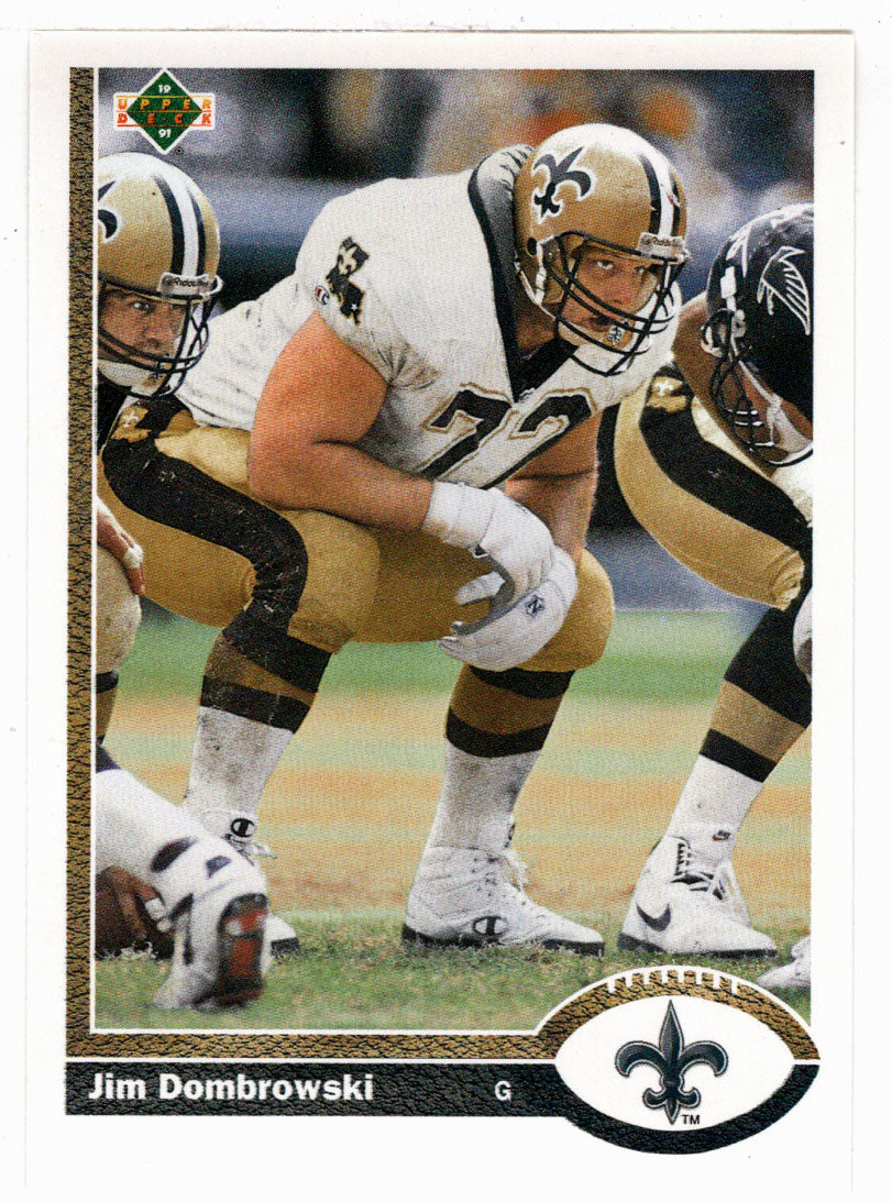 Jim Dombrowski - New Orleans Saints (NFL Football Card) 1991 Upper Deck # 694 Mint