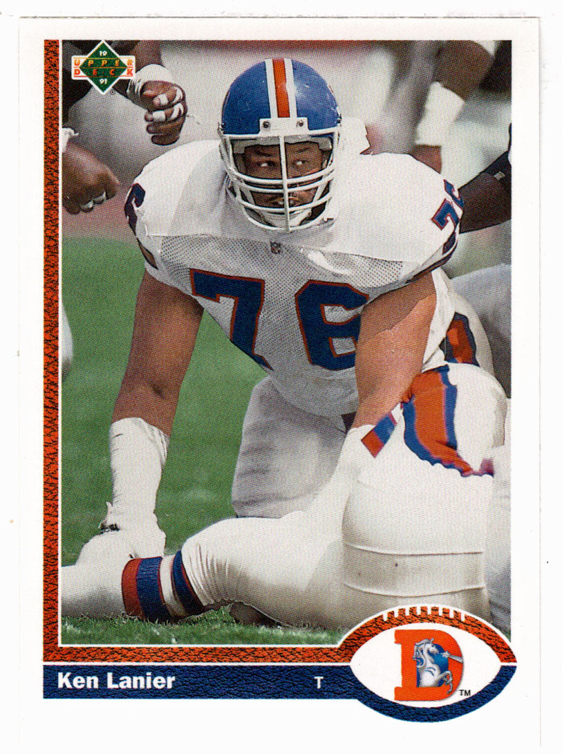 Ken Lanier - Denver Broncos (NFL Football Card) 1991 Upper Deck # 697 Mint