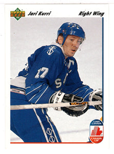 Jari Kurri - Finland - Canada Cup (NHL Hockey Card) 1991-92 Upper Deck # 24 Mint