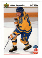 Johan Garpenlov - Sweden - Canada Cup (NHL Hockey Card) 1991-92 Upper Deck # 28 Mint