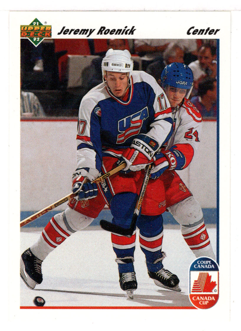 Jeremy Roenick - USA - Canada Cup (NHL Hockey Card) 1991-92 Upper Deck # 36 Mint