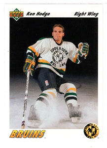 Ken Hodge - Boston Bruins - All Rookie Team (NHL Hockey Card) 1991-92 Upper Deck # 41 Mint