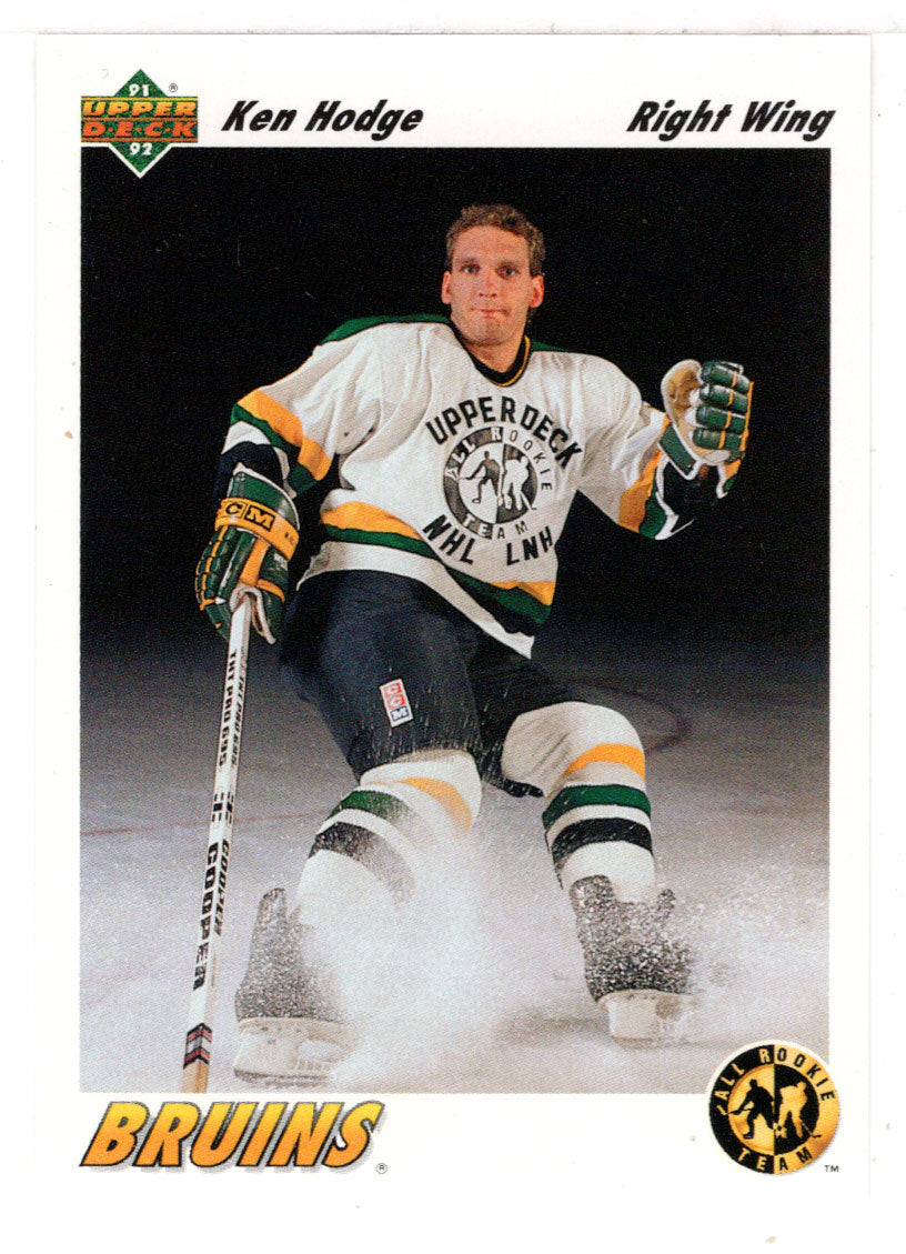 Ken Hodge - Boston Bruins - All Rookie Team (NHL Hockey Card) 1991-92 Upper Deck # 41 Mint