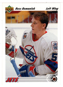Russ Romaniuk RC - Winnipeg Jets (NHL Hockey Card) 1991-92 Upper Deck # 46 Mint