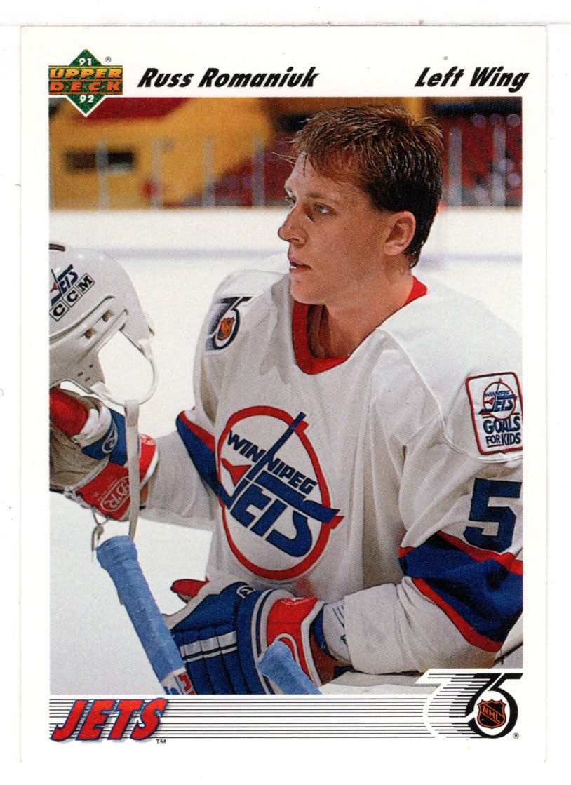 Russ Romaniuk RC - Winnipeg Jets (NHL Hockey Card) 1991-92 Upper Deck # 46 Mint