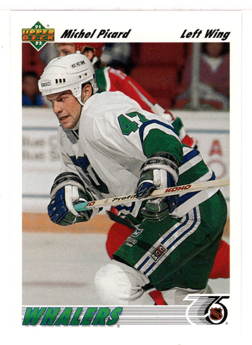 Michel Picard RC - Hartford Whalers (NHL Hockey Card) 1991-92 Upper Deck # 48 Mint