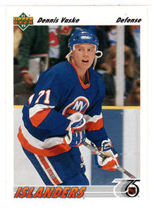 Dennis Vaske RC - New York Islanders (NHL Hockey Card) 1991-92 Upper Deck # 49 Mint