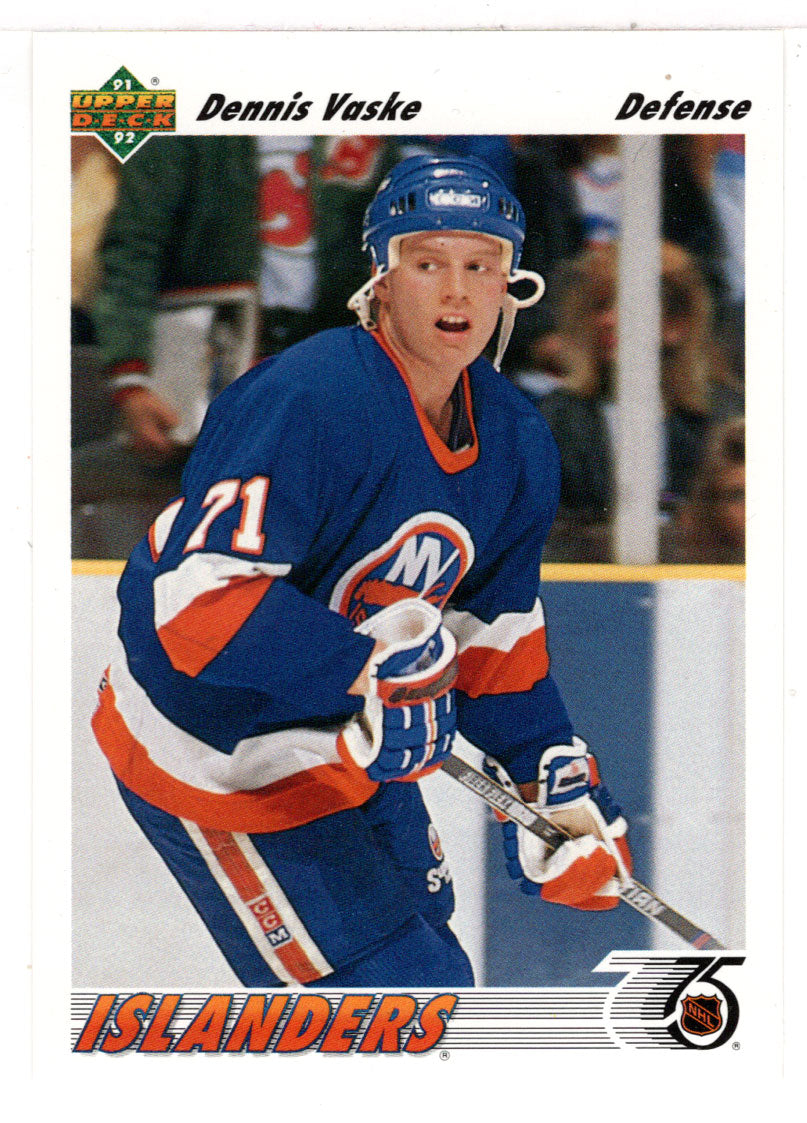 Dennis Vaske RC - New York Islanders (NHL Hockey Card) 1991-92 Upper Deck # 49 Mint