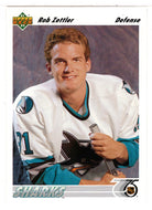 Rob Zettler - San Jose Sharks (NHL Hockey Card) 1991-92 Upper Deck # 61 Mint