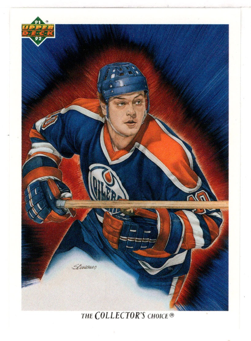 Esa Tikkanen - Edmonton Oilers Checklist (NHL Hockey Card) 1991-92 Upper Deck # 83 Mint