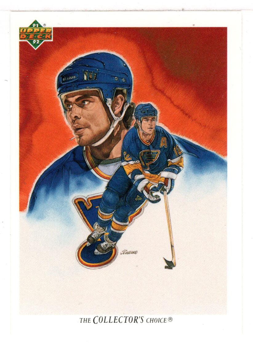 Adam Oates - St. Louis Blues Checklist (NHL Hockey Card) 1991-92 Upper Deck # 94 Mint