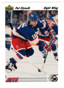 Pat Elynuik - Winnipeg Jets (NHL Hockey Card) 1991-92 Upper Deck # 109 Mint