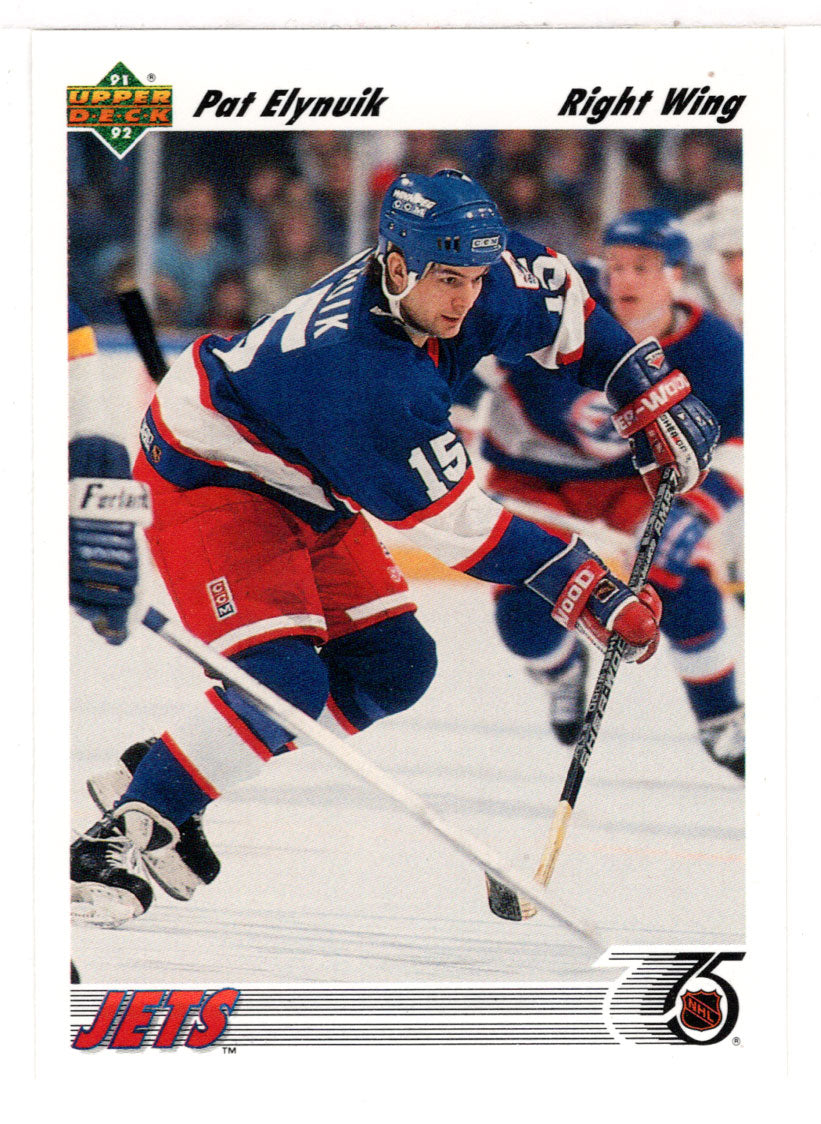 Pat Elynuik - Winnipeg Jets (NHL Hockey Card) 1991-92 Upper Deck # 109 Mint