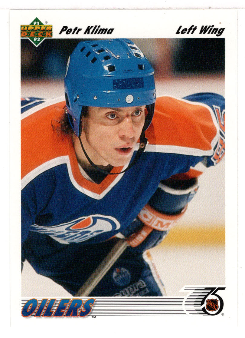 Petr Klima - Edmonton Oilers (NHL Hockey Card) 1991-92 Upper Deck # 111 Mint
