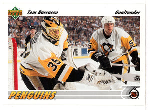 Tom Barrasso - Pittsburgh Penguins (NHL Hockey Card) 1991-92 Upper Deck # 116 Mint