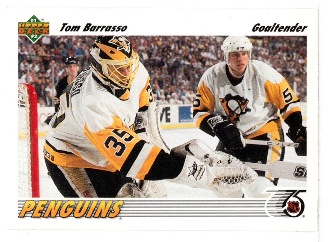 Tom Barrasso - Pittsburgh Penguins (NHL Hockey Card) 1991-92 Upper Deck # 116 Mint