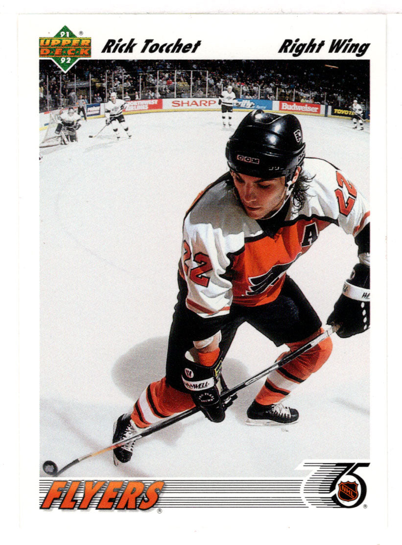 Rick Tocchet - Philadelphia Flyers (NHL Hockey Card) 1991-92 Upper Deck # 122 Mint