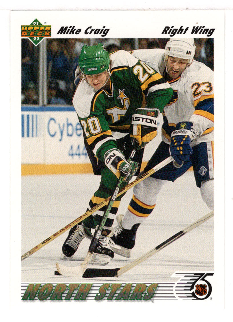 Mike Craig - Minnesota North Stars (NHL Hockey Card) 1991-92 Upper Deck # 125 Mint