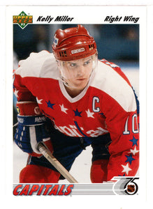Kelly Miller - Washington Capitals (NHL Hockey Card) 1991-92 Upper Deck # 133 Mint