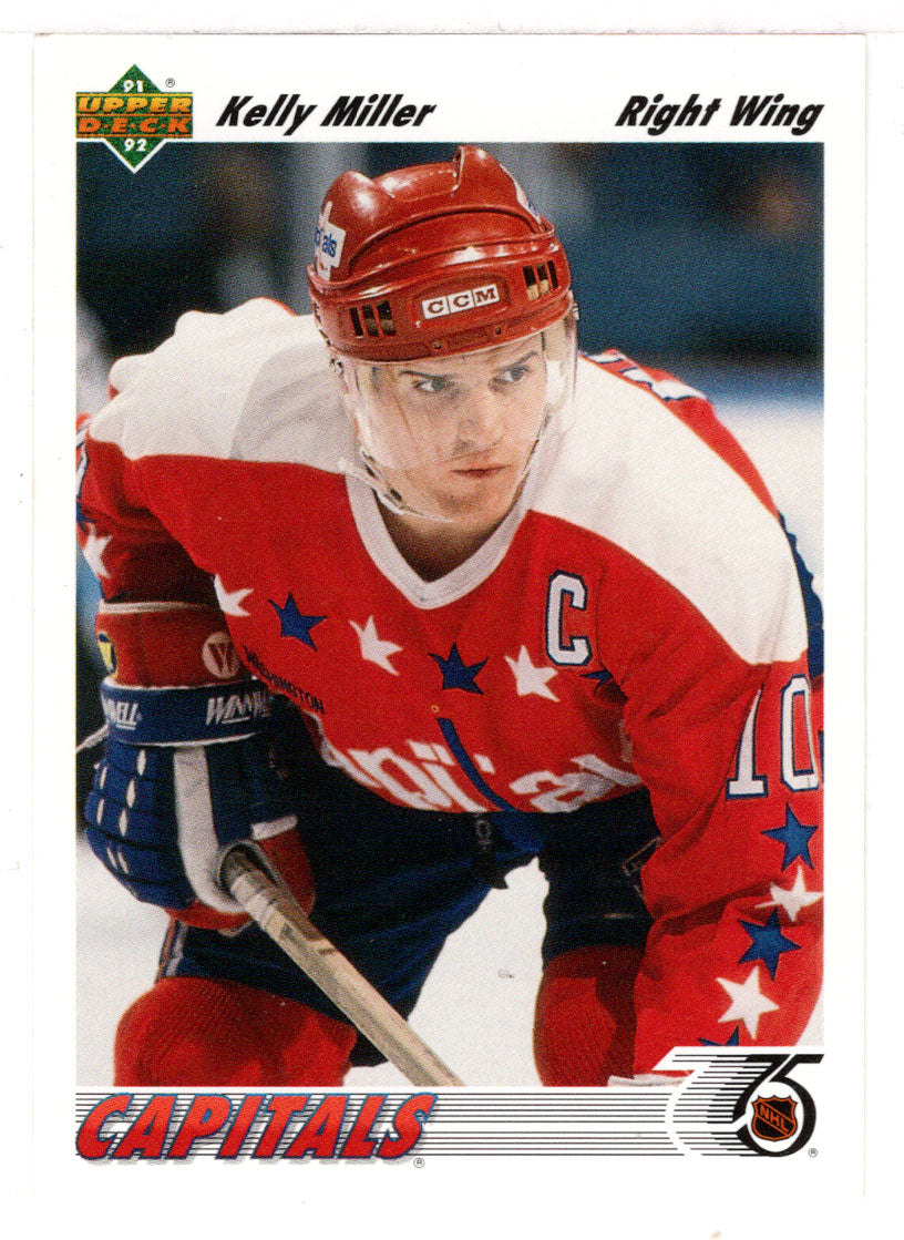 Kelly Miller - Washington Capitals (NHL Hockey Card) 1991-92 Upper Deck # 133 Mint