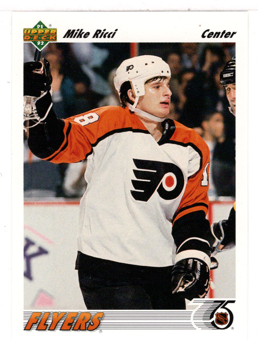 Mike Ricci - Philadelphia Flyers (NHL Hockey Card) 1991-92 Upper Deck # 143 Mint