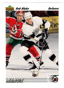 Rob Blake - Los Angeles Kings (NHL Hockey Card) 1991-92 Upper Deck # 148 Mint
