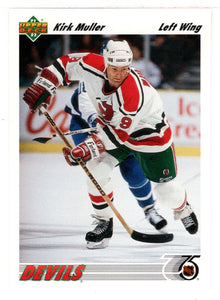 Kirk Muller - New Jersey Devils (NHL Hockey Card) 1991-92 Upper Deck # 149 Mint
