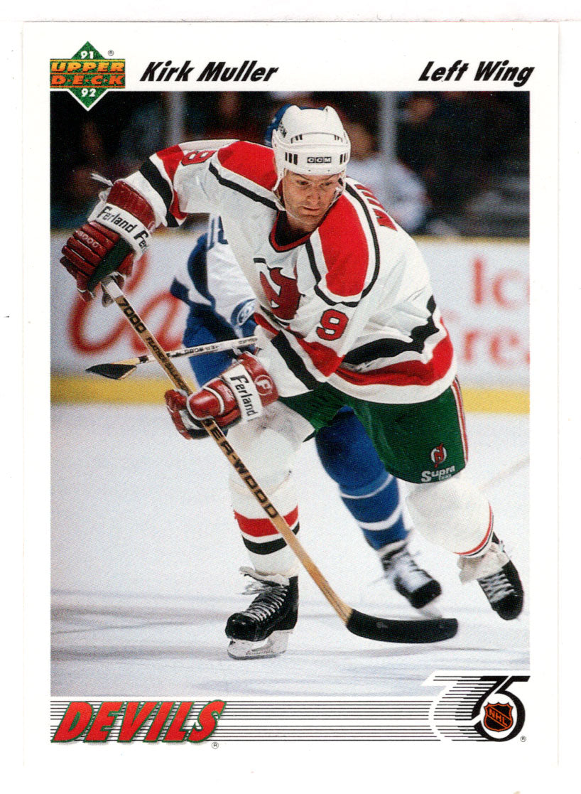 Kirk Muller - New Jersey Devils (NHL Hockey Card) 1991-92 Upper Deck # 149 Mint