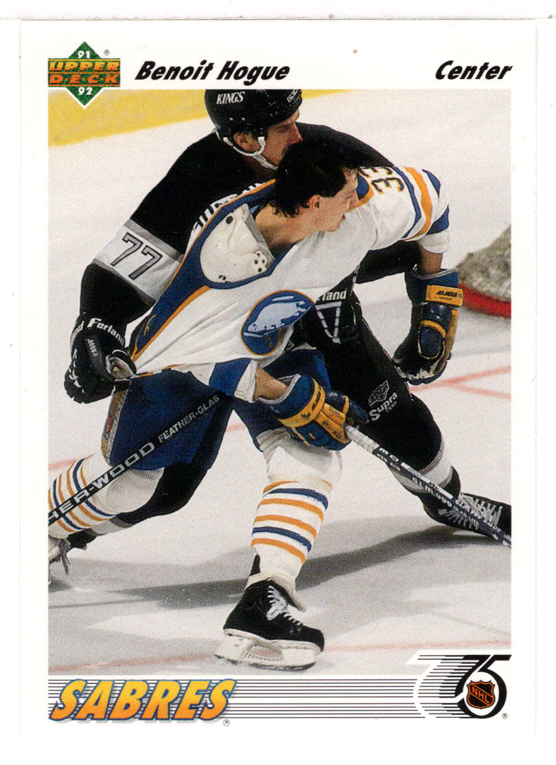 Benoit Hogue - Buffalo Sabres (NHL Hockey Card) 1991-92 Upper Deck # 159 Mint