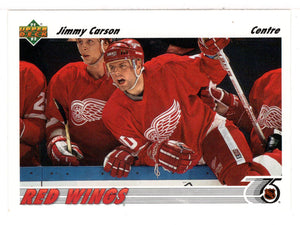Jimmy Carson - Detroit Red Wings (NHL Hockey Card) 1991-92 Upper Deck # 161 Mint