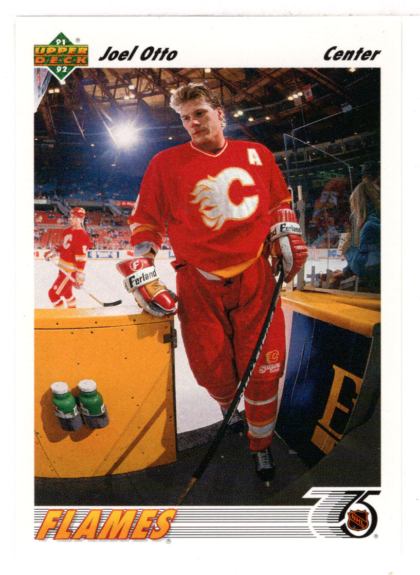 Joel Otto - Calgary Flames (NHL Hockey Card) 1991-92 Upper Deck # 165 Mint
