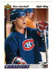 Russ Courtnall - Montreal Canadiens (NHL Hockey Card) 1991-92 Upper Deck # 168 Mint