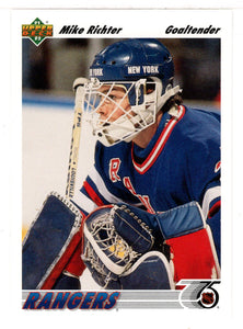 Mike Richter - New York Rangers (NHL Hockey Card) 1991-92 Upper Deck # 175 Mint