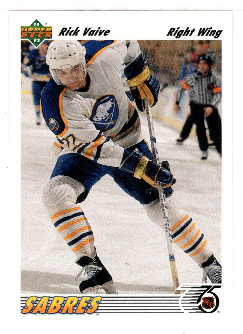 Rick Vaive - Buffalo Sabres (NHL Hockey Card) 1991-92 Upper Deck # 179 Mint