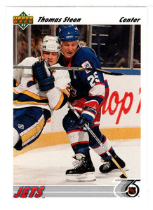 Thomas Steen - Winnipeg Jets (NHL Hockey Card) 1991-92 Upper Deck # 181 Mint
