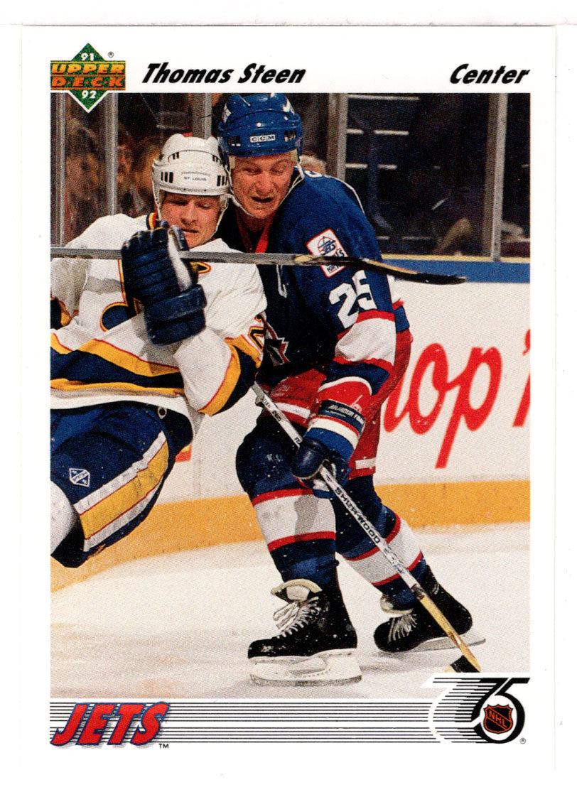 Thomas Steen - Winnipeg Jets (NHL Hockey Card) 1991-92 Upper Deck # 181 Mint