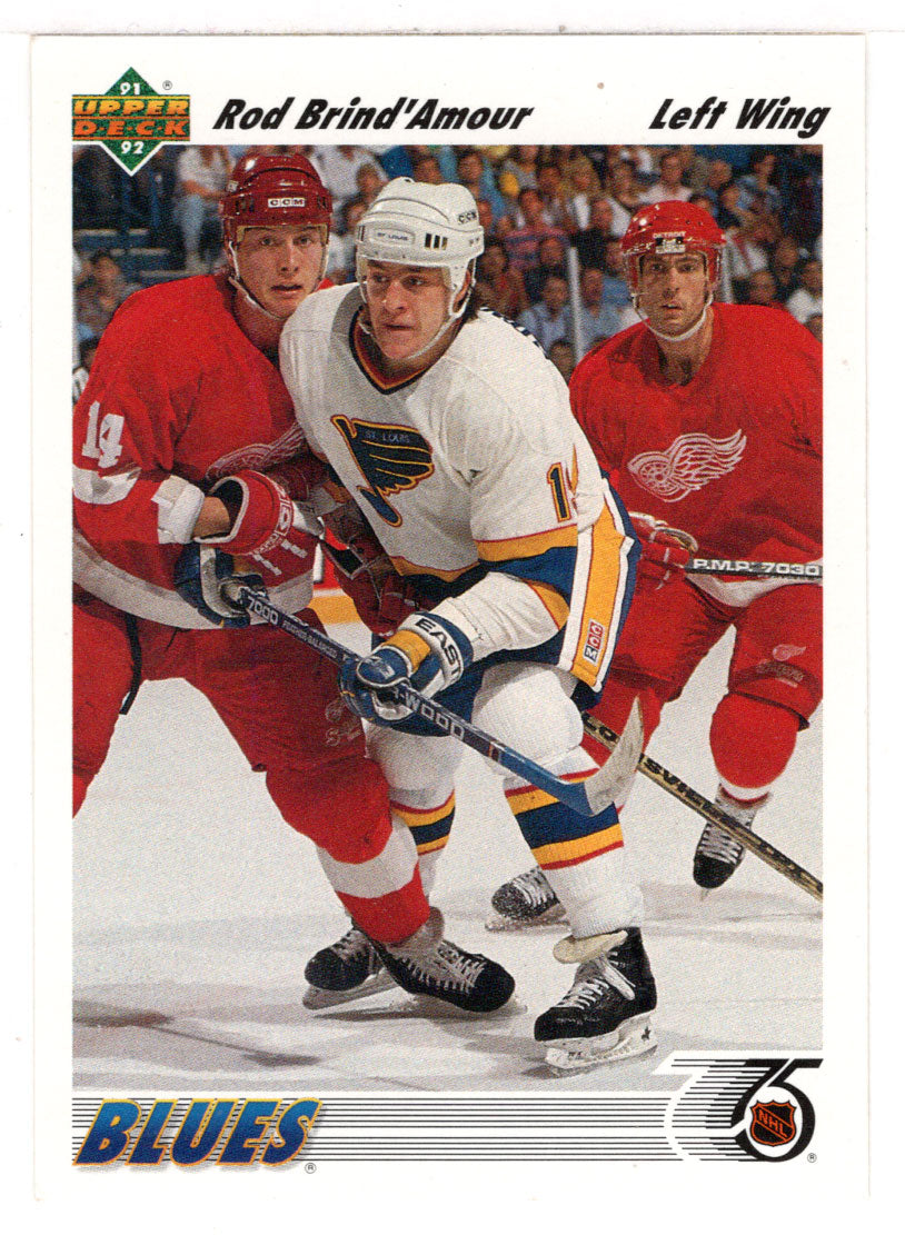 Rod Brind'Amour - St. Louis Blues (NHL Hockey Card) 1991-92 Upper Deck # 189 Mint