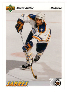Kevin Haller RC - Buffalo Sabres (NHL Hockey Card) 1991-92 Upper Deck # 192 Mint