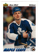 Dave Ellett - Toronto Maple Leafs (NHL Hockey Card) 1991-92 Upper Deck # 196 Mint