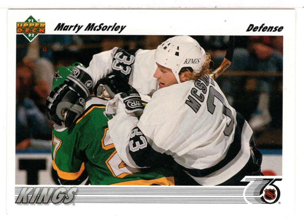 Marty McSorley - Los Angeles Kings (NHL Hockey Card) 1991-92 Upper Deck # 199 Mint