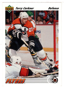 Terry Carkner - Philadelphia Flyers (NHL Hockey Card) 1991-92 Upper Deck # 204 Mint