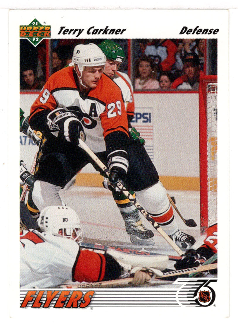 Terry Carkner - Philadelphia Flyers (NHL Hockey Card) 1991-92 Upper Deck # 204 Mint