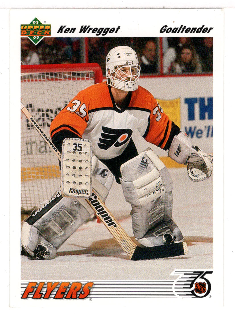 Ken Wregget - Philadelphia Flyers (NHL Hockey Card) 1991-92 Upper Deck # 206 Mint