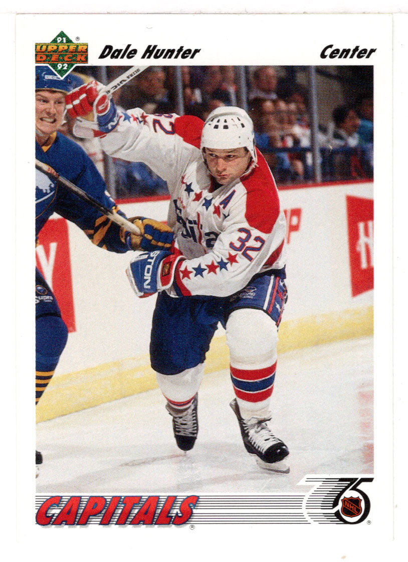 Dale Hunter - Washington Capitals (NHL Hockey Card) 1991-92 Upper Deck # 209 Mint