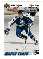 Mike Foligno - Toronto Maple Leafs (NHL Hockey Card) 1991-92 Upper Deck # 212 Mint