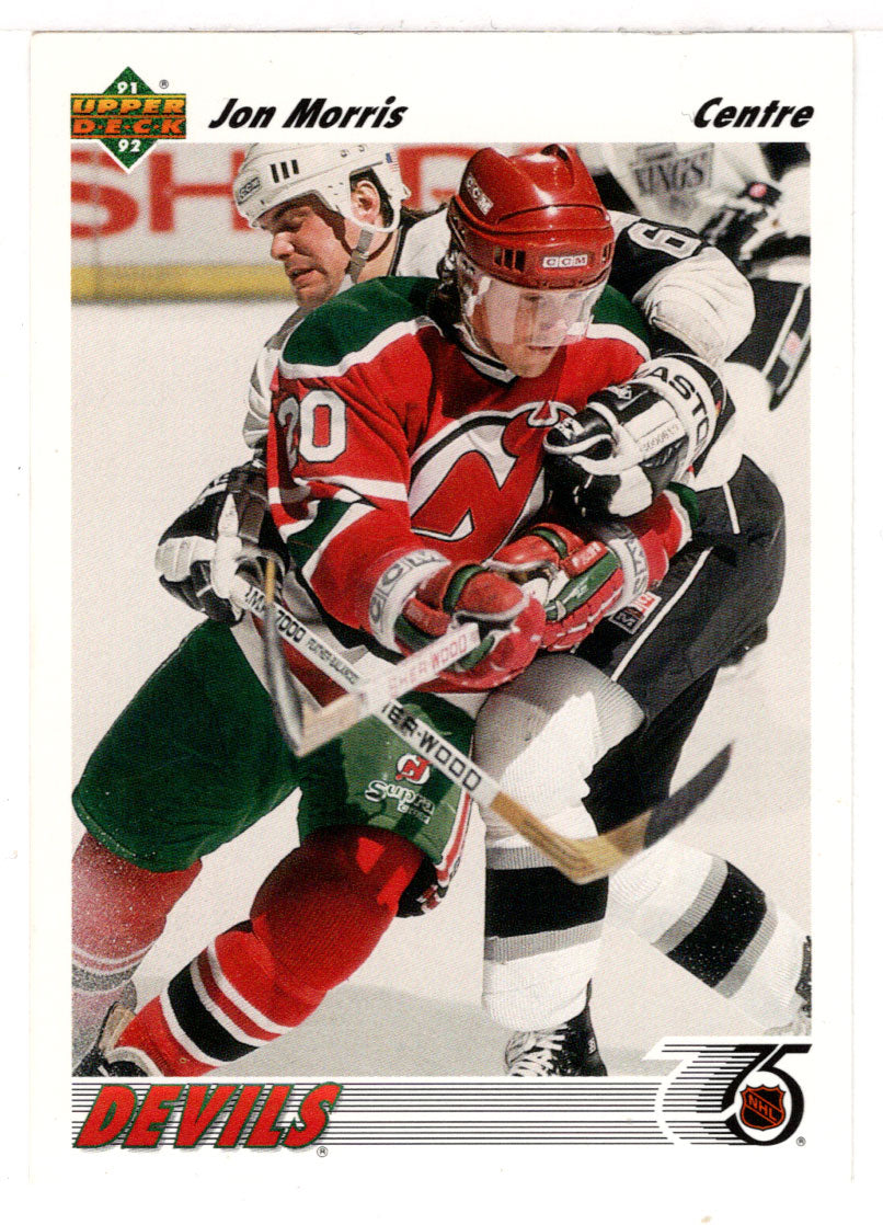 Jon Morris - New Jersey Devils (NHL Hockey Card) 1991-92 Upper Deck # 216 Mint