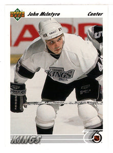 John McIntyre - Los Angeles Kings (NHL Hockey Card) 1991-92 Upper Deck # 218 Mint
